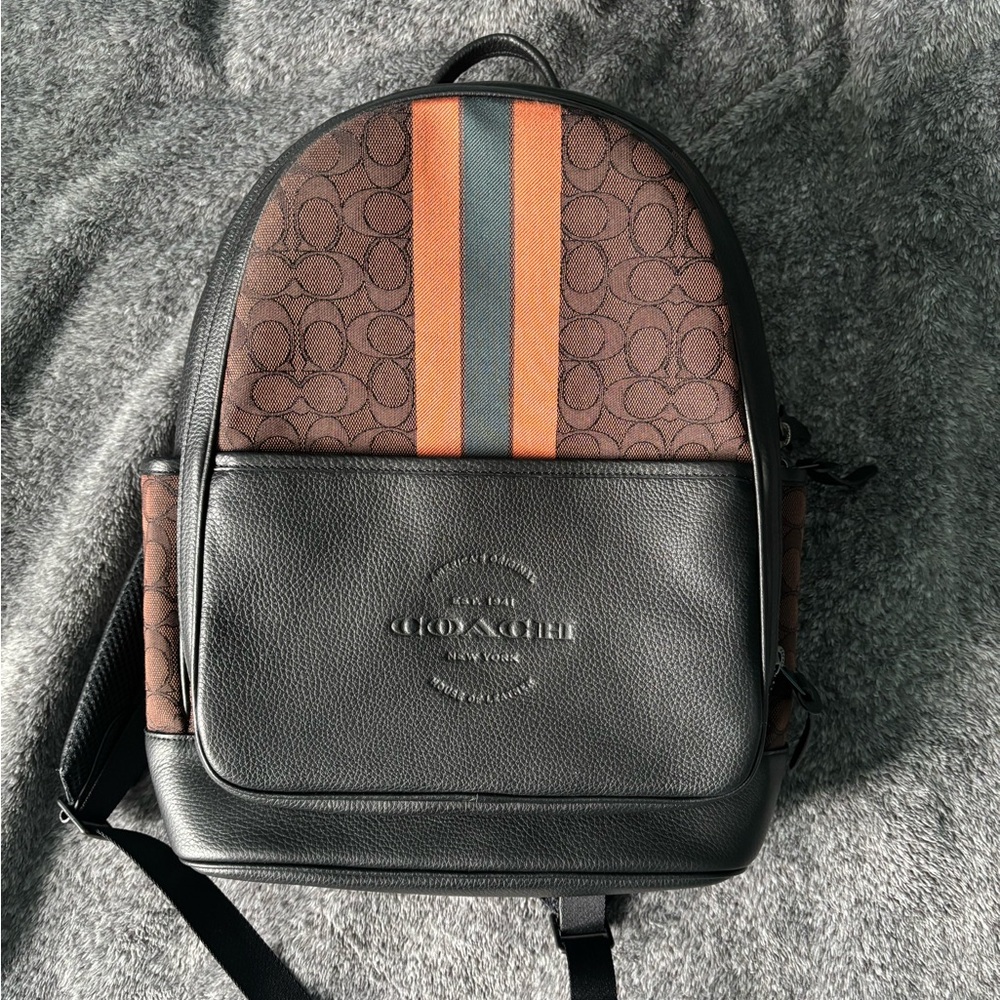 Coach Black Leather Men's Bag